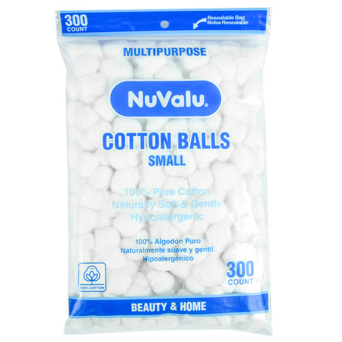 NUVALU Small Cotton Bolitas de Algodón 300 pzas – Chula MX