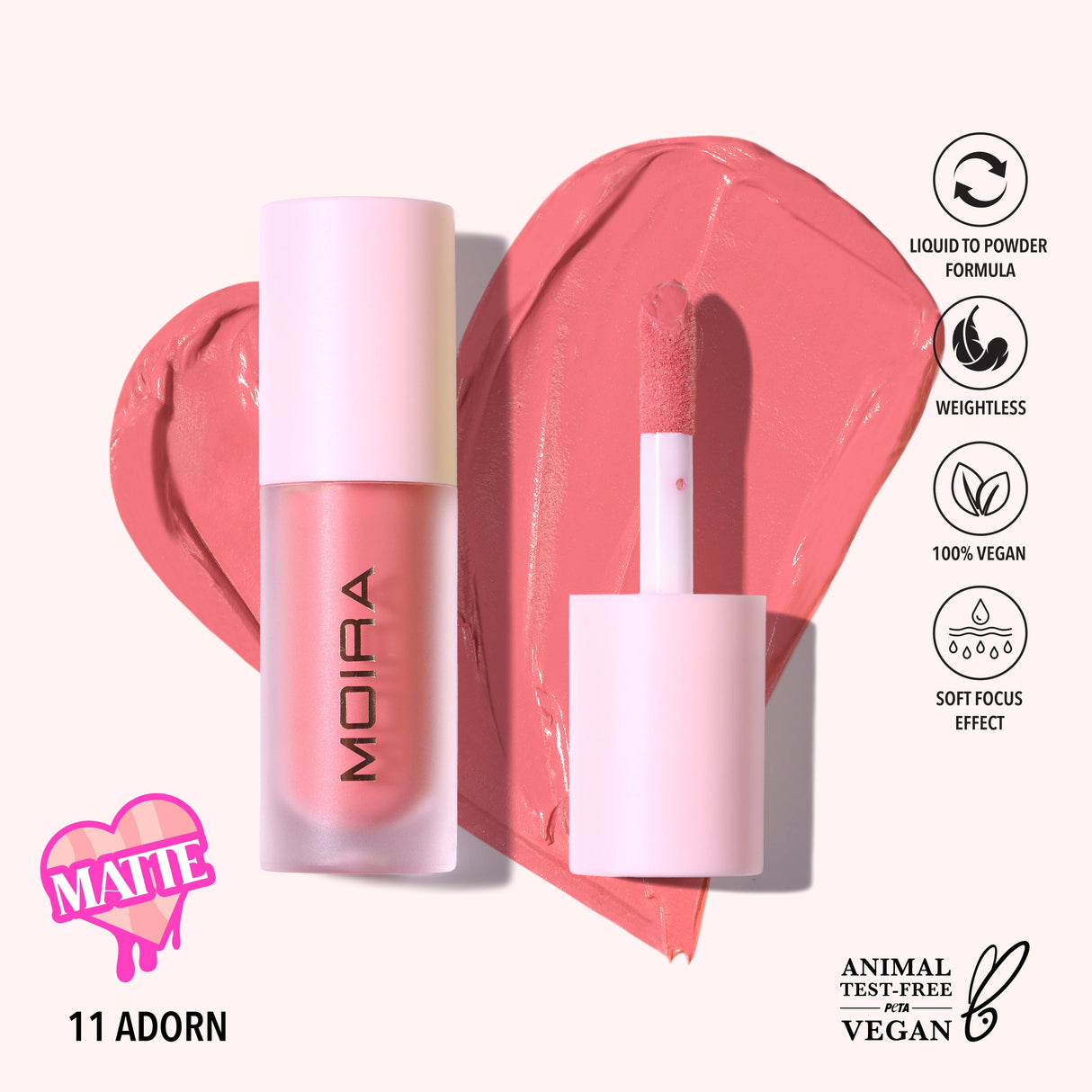 MOIRA Love Steady Liquid Blush