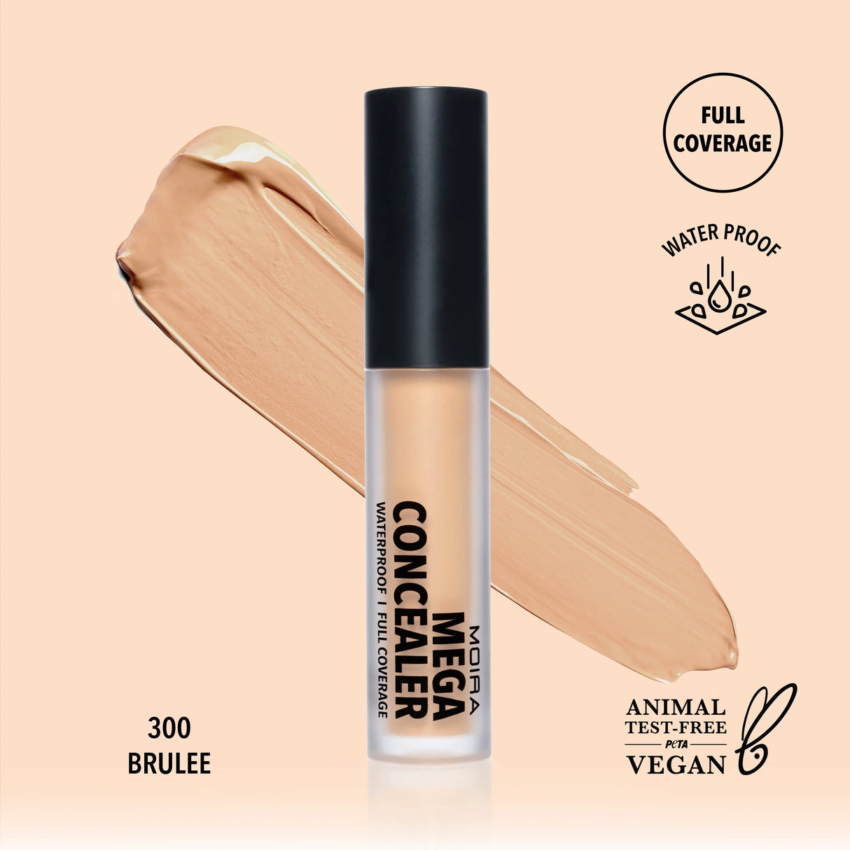 Mega Concealer Waterproof Corrector A Prueba De Agua