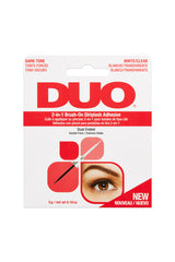 DUO 2-in-1 Brush-On Strip Lash Adhesivo Transparente y Negro