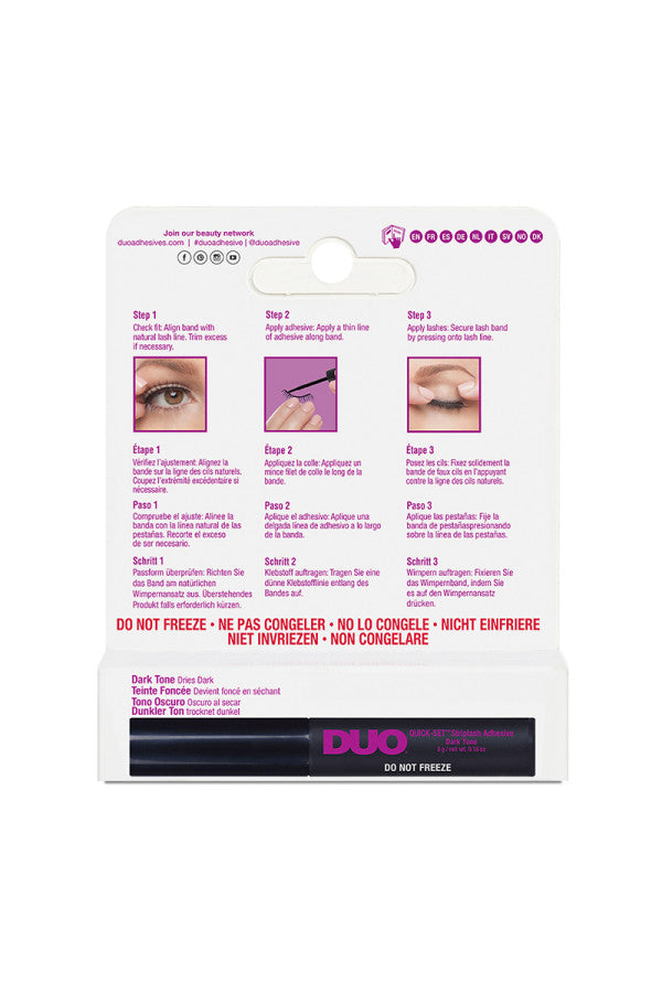 DUO Quick Set Strip Lash Adhesivo Oscuro