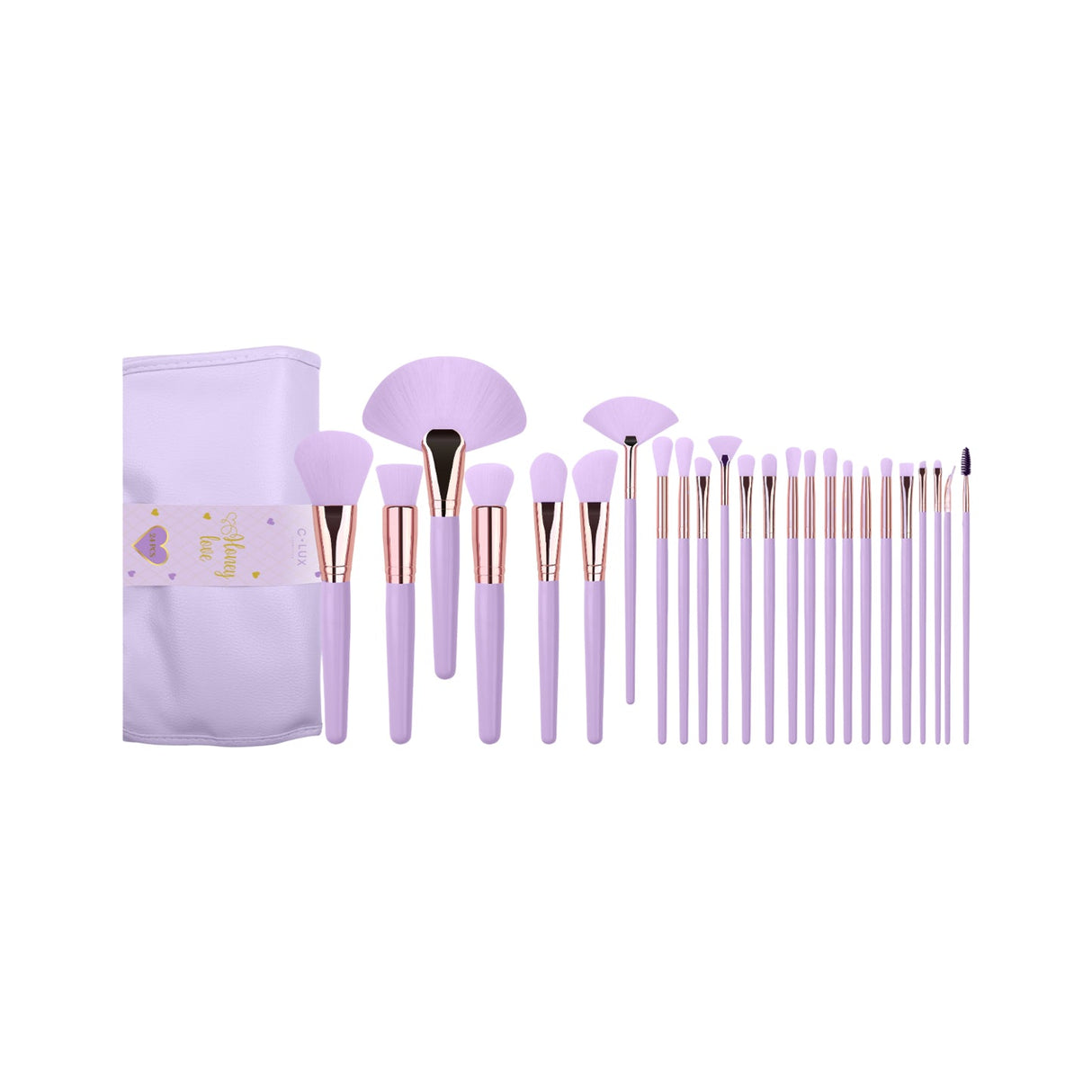 Luxury Collection  24 Pcs - Honey Love Makeup Brush Set