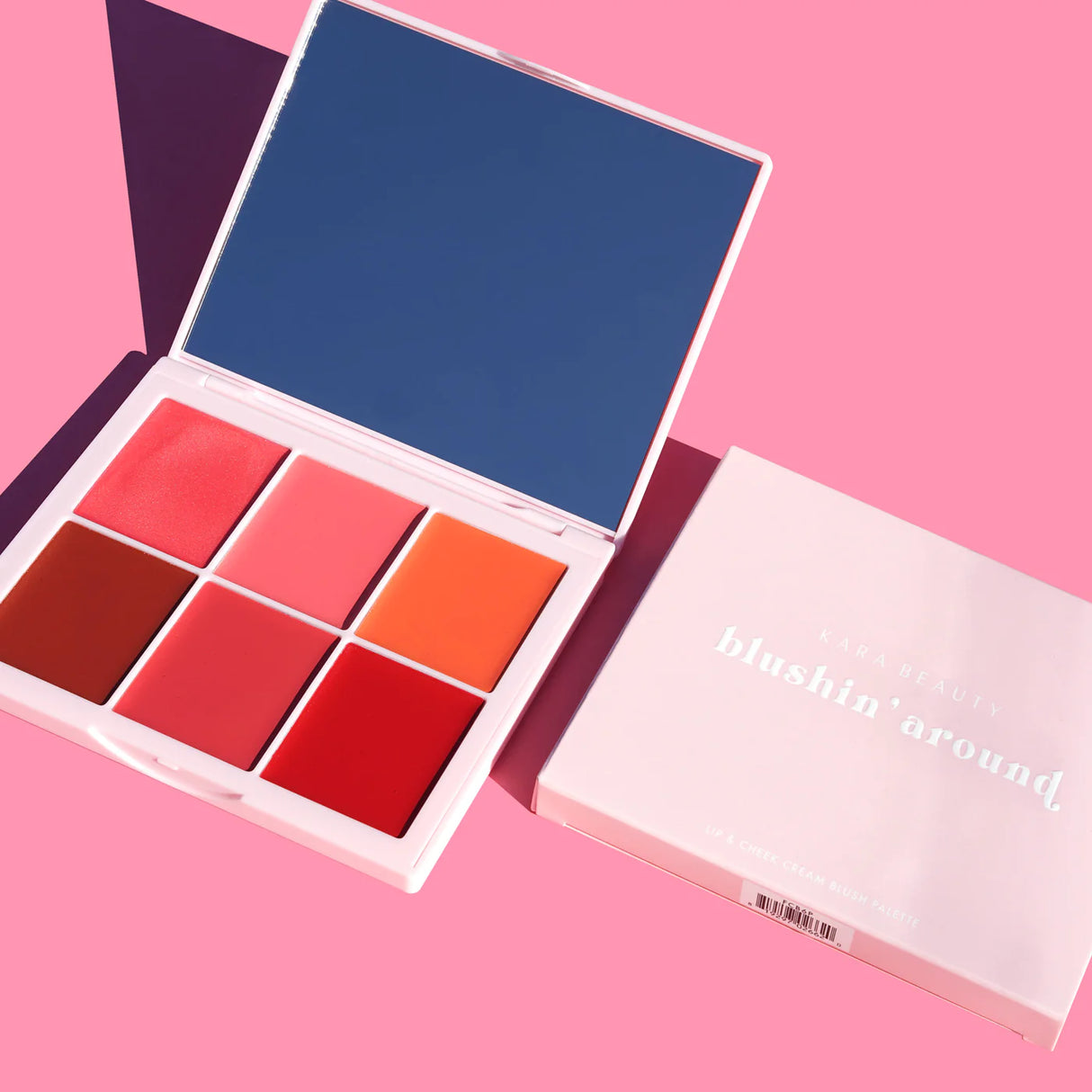 KARA Blushin' Around Lip And Cheek Cream Blush Palette FCB6P