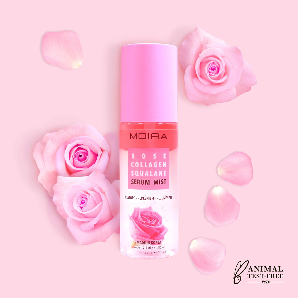 MOIRA Rose Collagen Squalane Serum Mist