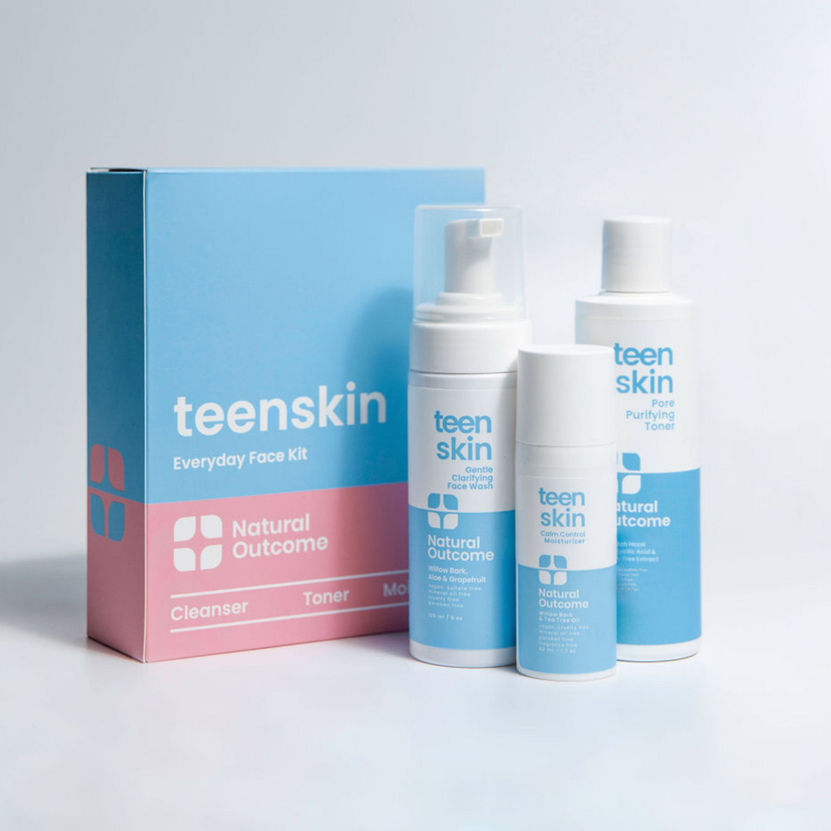 Kit Facial Diario Teen Skin | Cuidado Completo para Piel Joven