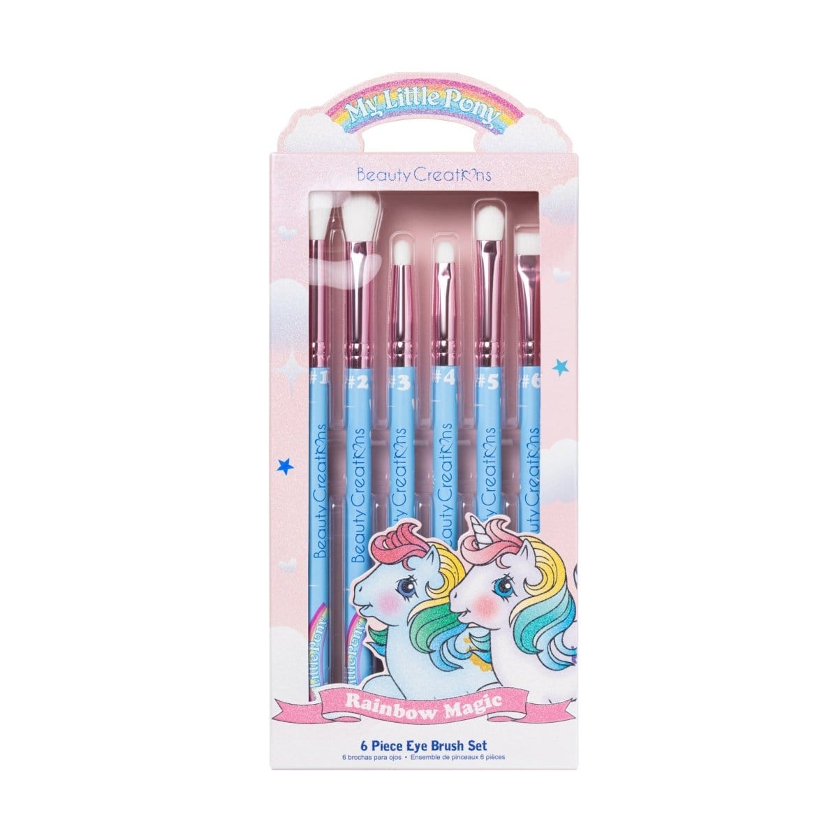 Beauty Creations x My Little Pony "Rainbow Magic" 6 Piece Eye Brush Set