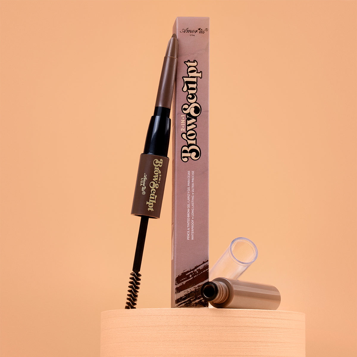 AMORUS 2 in 1 Brow Sculpt Lápiz y Tinta Para Cejas