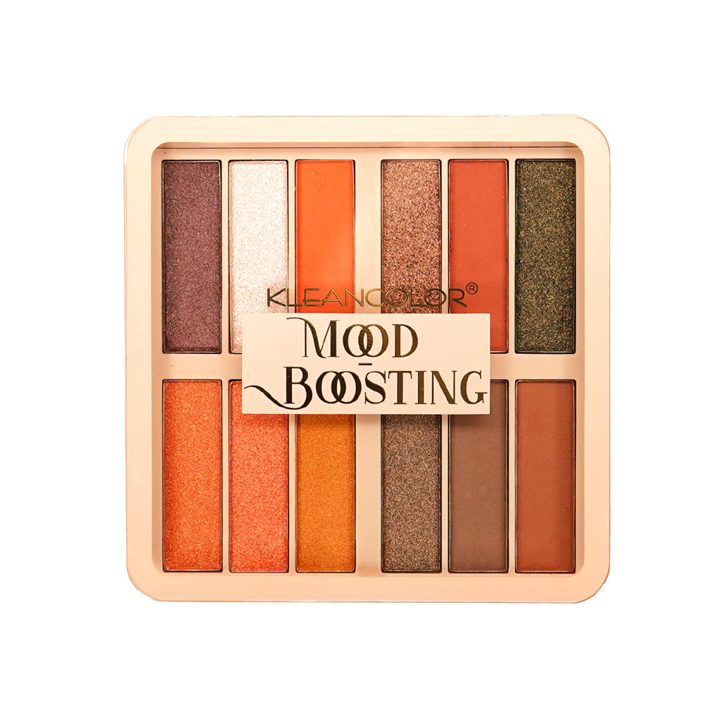 KLEANCOLOR Mood Boosting Paleta de Sombras 12 Tonos