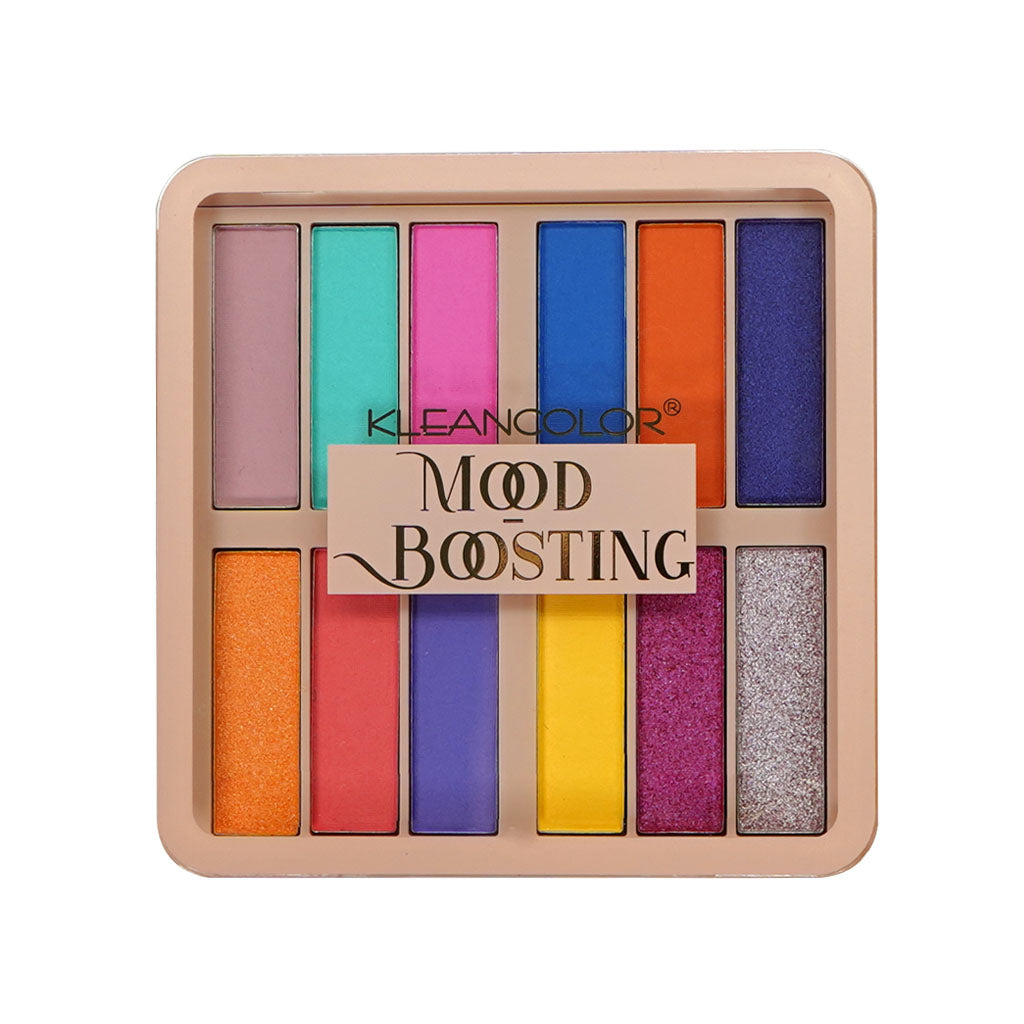 KLEANCOLOR Mood Boosting Paleta de Sombras 12 Tonos