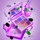 OKALAN Lavender Paleta de Sombras 9 Tonos