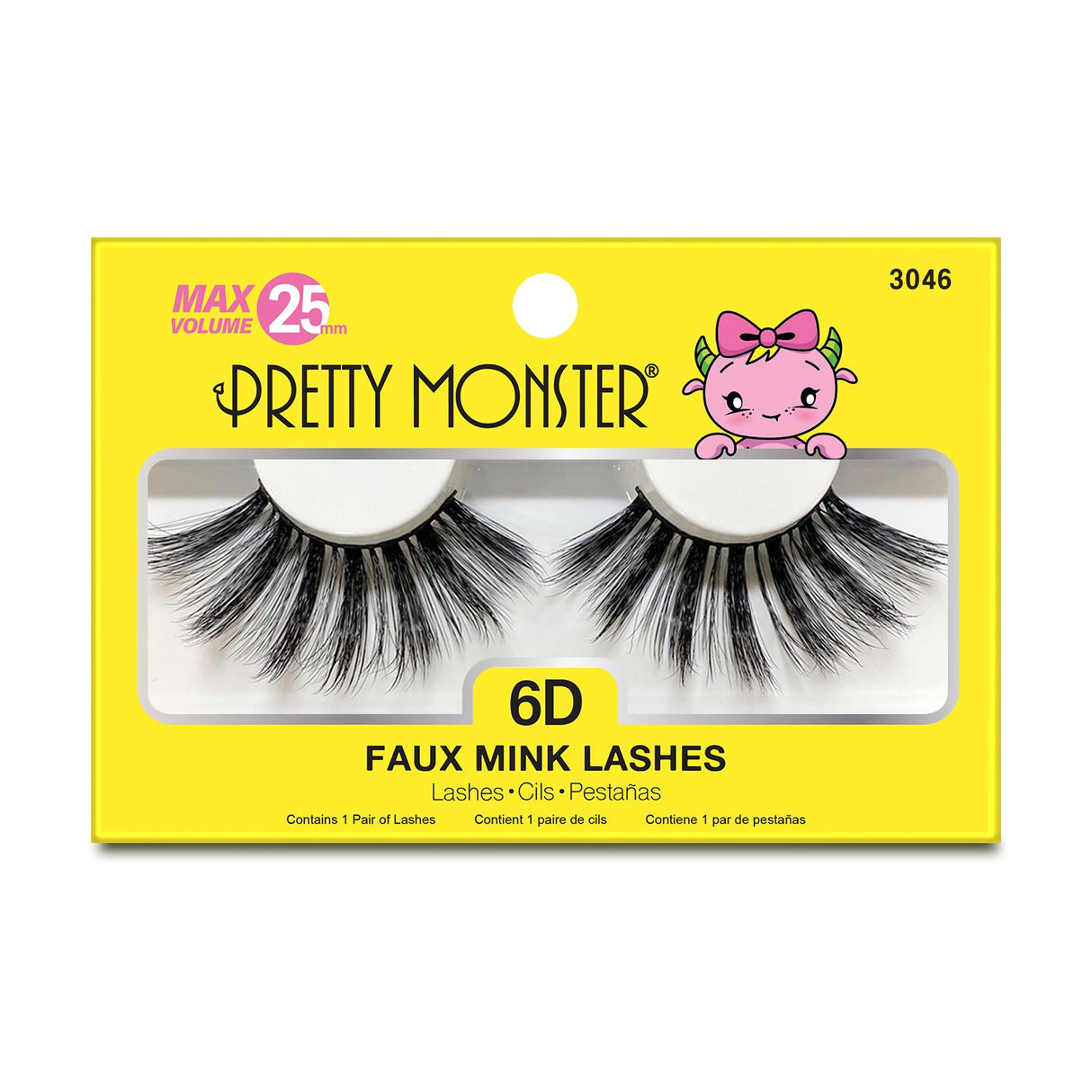 PRETTYMONSTER Max Volume 6D Pestañas de Mink