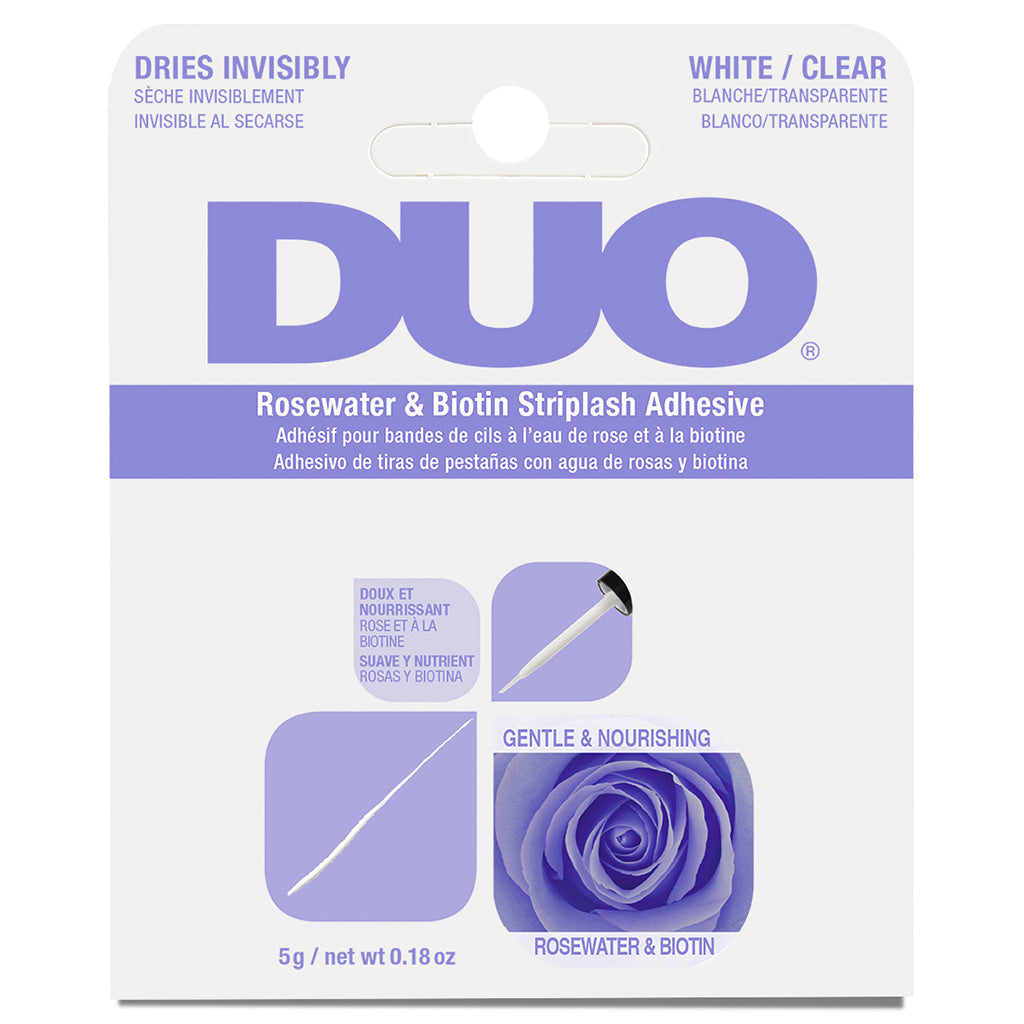 DUO Rosewater & Biotin Strip Lash Adhesivo Blanco/Transparente